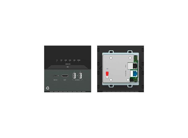 Kramer Panel USB-C 4K60 Sort over Ethernet RS-232 IR HDBaseT3.0 