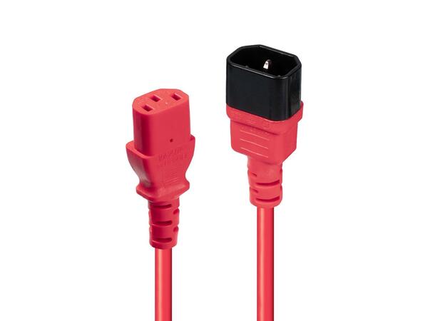 Lindy IEC Forlengelseskabel (rød)