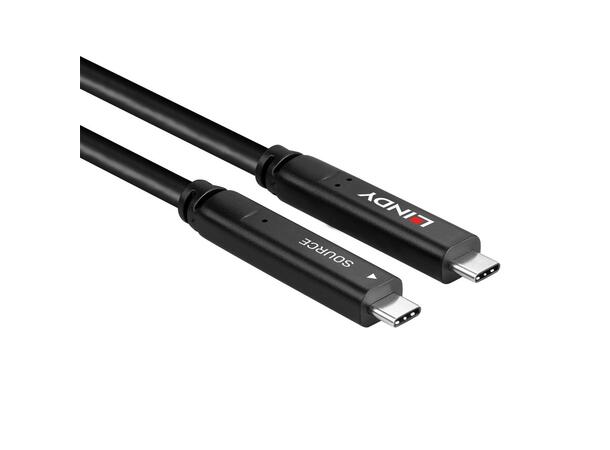 Lindy kabel USB-C, 3.2 Gen 2 DP1.4 - 10m USB-C M-M 10Gbps 4K 60W 