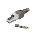 SCP RJ45 Plugg Cat.6A 10G Field 22-26AWG IP20 Reusable Toolless