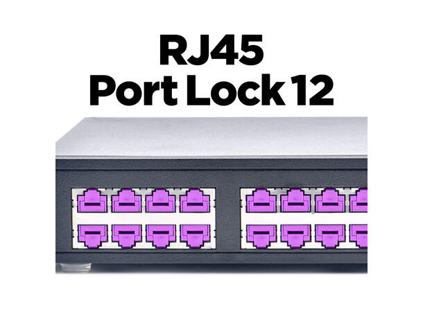 Smartkeeper Essential RJ45 Lås - Lilla RJ45 Port Lås - 12stk 