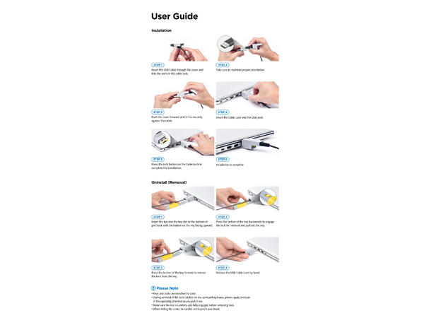 Smartkeeper Essential USB Kabel lås Sort USB Kabellås 