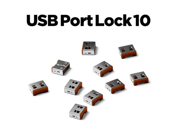 Smartkeeper Essential  USB A Lås - Brun USB A Port Lås - 10stk 