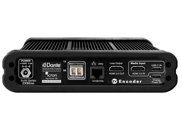 ZyPer4K–XSE Fiber Encoder 4K 10G RS-232 TAA SDVoE Dante 