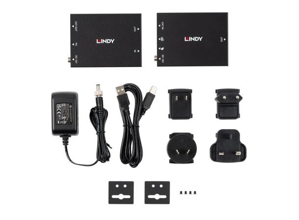150m CAT6 DisplayPort 4K KVM Extender med USB, IR, RS-232 og HDBaseT