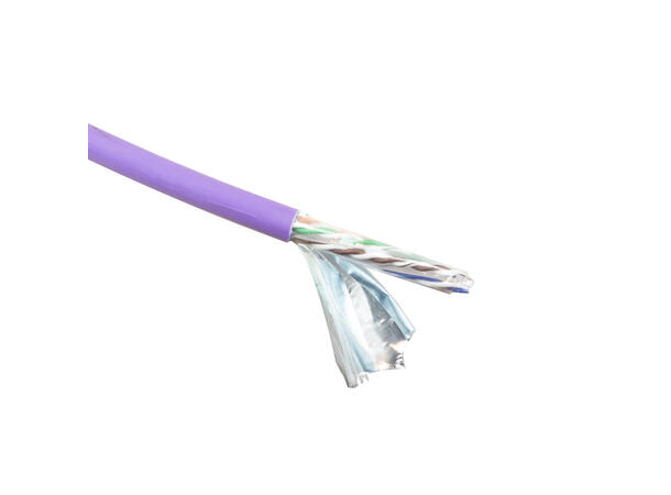 ACT Cat.6 F/UTP LSZH 500 MHz  - 305 m Trommel 24AWG Solid Lilla 