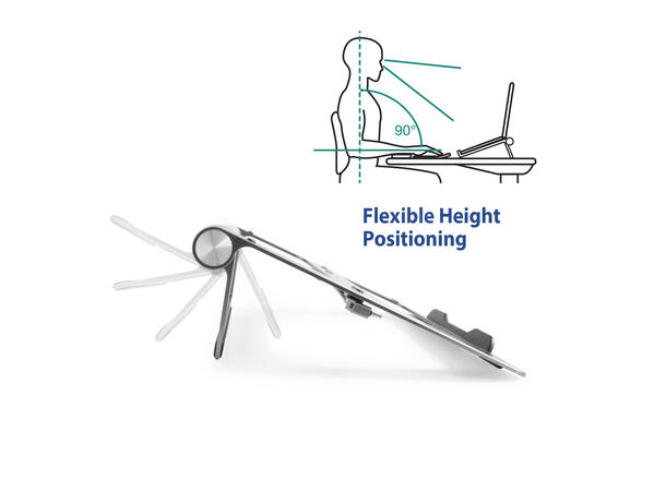 ACT Laptop Stativ Aluminium Avtagbar USB-C docking 