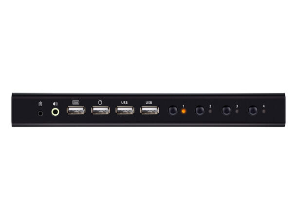 Aten KVMP Switch USB HDMI 4-Port 4K m/Kabler 