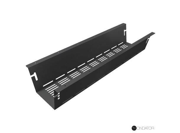 Axessline Outlet Tray - Kabelhylle Strøm L670 x 220mm Sort 