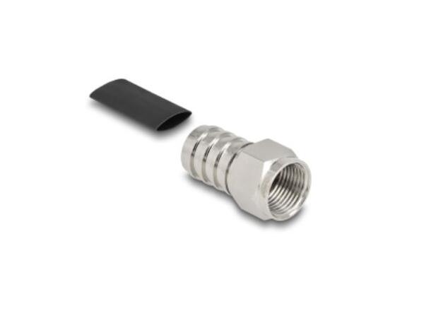 DL F Connector Crimp RG59 m/ krympestrømpe 