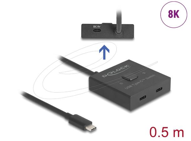 DL USB-C Switch 2>1 8K 10 Gbps 