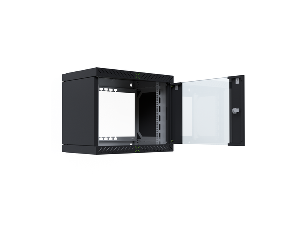 EFB Rack Skap X Vegg 19" 9U Rack 9U Sort Maks 60kg 