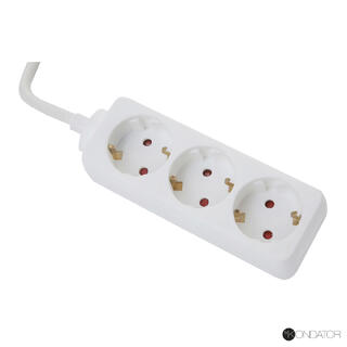 FF E3V50 Strømskinne 3 x strøm 5 m Hvit