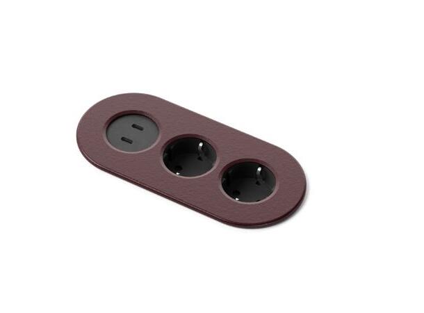 FF Nomad Strip 03 - Mørkrød 2x USB C,30w,2xStrøm GST-18i3 0,2 m Rød 