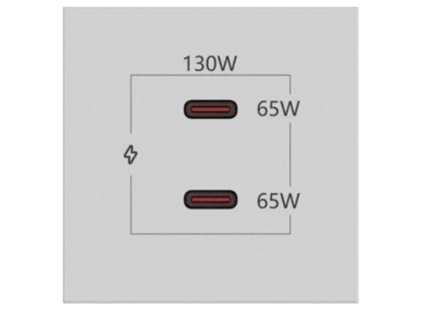 Kramer TBUS komponent 2xUSB-C Hvit 