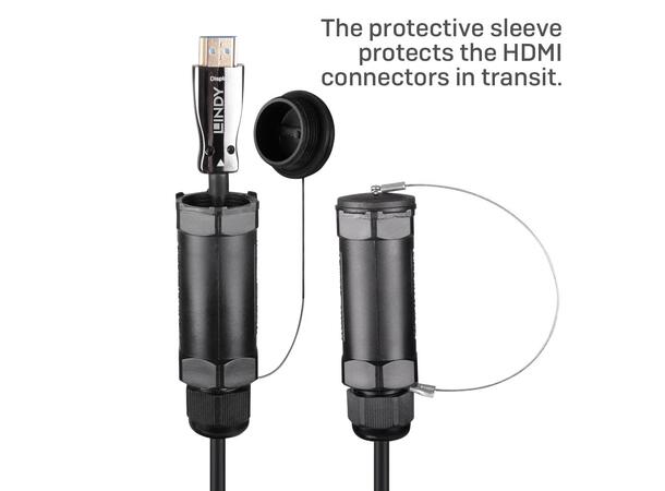 Lindy 38531 – 50m Armoured Fibre Optic Hybrid HDMI 8K60-kabel