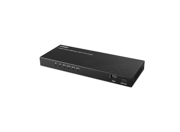 Lindy HDMI Splitter 4-port 8K 1->4 HDMI med Audio 