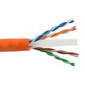 SCP Cat.6 U/UTP 550 MHz - 305 m Trommel 23AWG Solid Orange LSZH