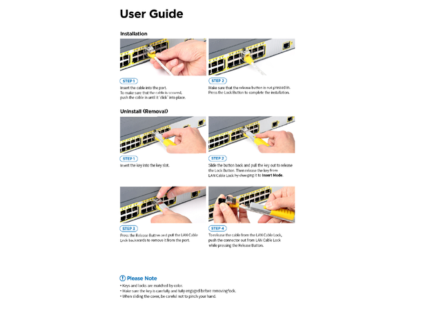 Smartkeeper Essential LAN Lås - Sort LAN Port Lås - 12stk 