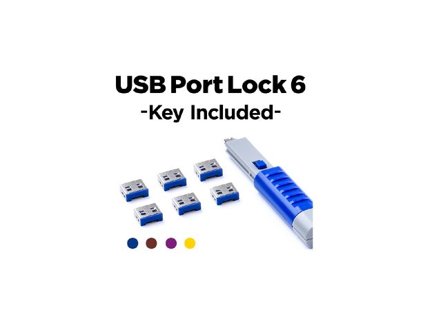 Smartkeeper Essential USB A+ Nøkkel-Sort USB A Port Lås 6 stk + Nøkkel Basic 