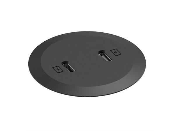 FF PM52-GST MINI- 2xUSB-C Wieland GST18® Sort 