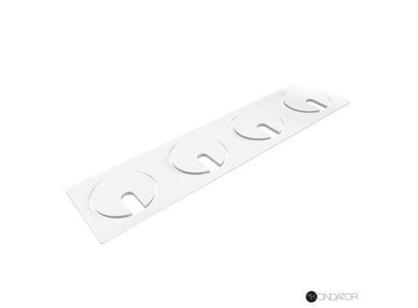 FF Powerdot Frame 04 L437 x B105mm Hvit 