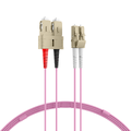 Fiberpatch 50/125 LC-SC -  7,5 m LSZH Multimode Duplex OM4 Rosa