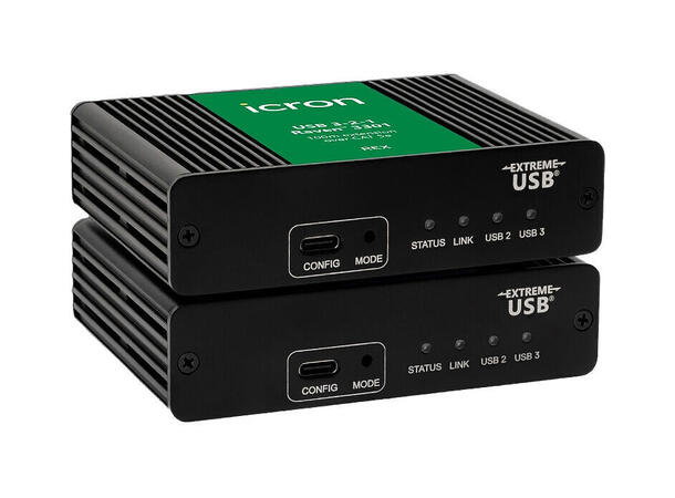 Icron Raven 3301 - USB-C extender Data - USB 3,2.1 - 100m over CAT 5e 