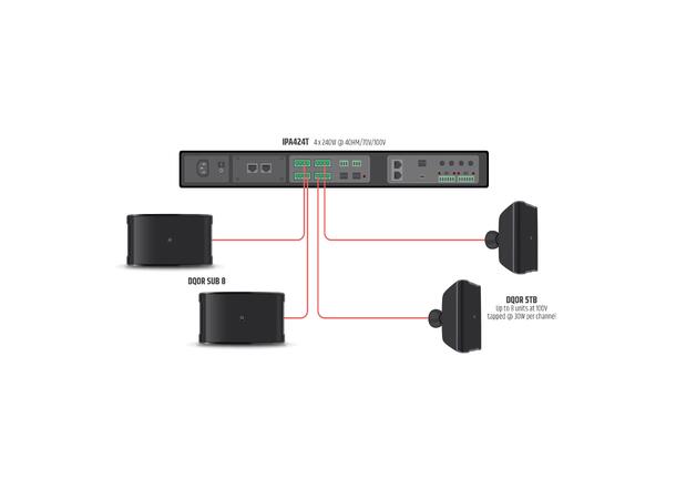 LD Sub 8" Passiv - Inne & ute IP55 - Hvit - Stk 