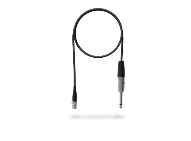 LD kabel for U500 bodypack Jack 6.3 Hann > Mini XLR Hunn 