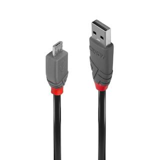 Lindy USB2 Kabel A-mikroB - 5 m Anthra Line A-mikro B USB Kabel Sort