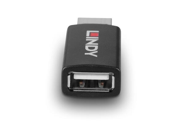 Lindy USB A Blocker m batterilading 1.2 USB 2.0 A>A 