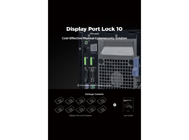 Smartkeeper Essential  DP Lås - Grå Displayport Port Lås - 10stk 