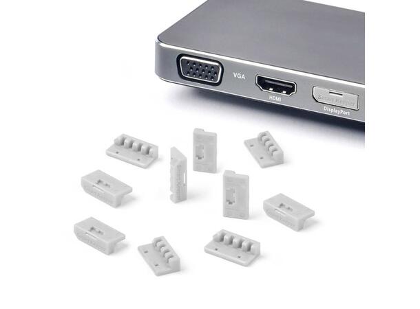 Smartkeeper Essential  DP Lås - Grå Displayport Port Lås - 10stk 