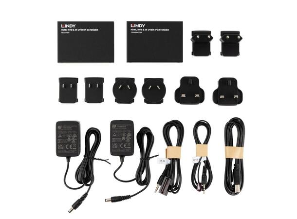 150m CAT6 DisplayPort 4K KVM Extender med USB, IR, RS-232 og HDBaseT