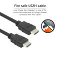 ACT HDMI High-Speed LSZH-  3,0 m EMI/RFI Skjermet HDMI Kabel