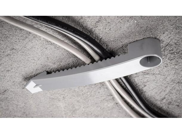 DFY Kabelklips 25mm Grå Lengde 25meter 