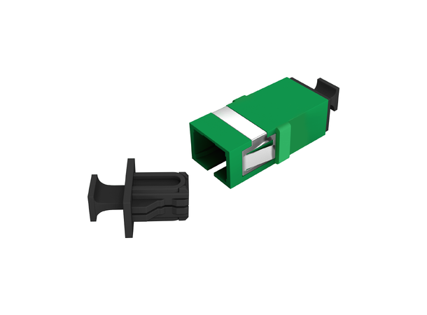 EFB  SC/APC Simplex Adapter OS2 Grønn uten Flens 