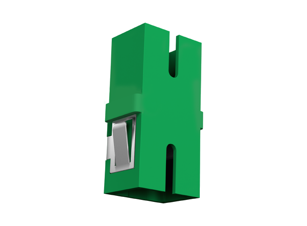 EFB  SC/APC Simplex Adapter OS2 Grønn uten Flens 
