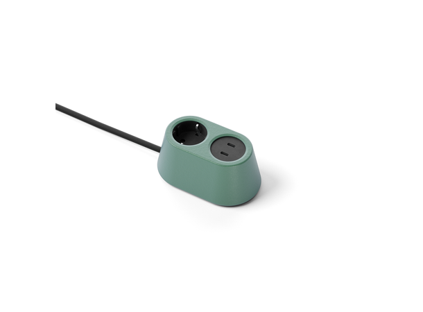 FF Nomad Block 02 - Grønn 1xStrøm 2xUSB-C 30W 3 m 