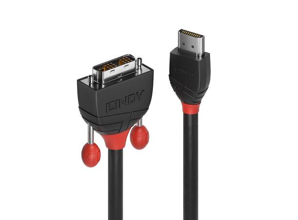 Lindy Adapter HDMI -> DVI-D- 3 m Black Line 