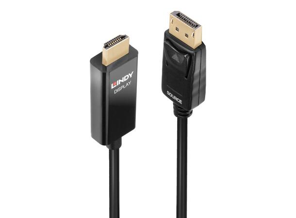 Lindy Displayport > HDMI Kabel  -  1 m 4K HDR Videokilde: DisplayPort 