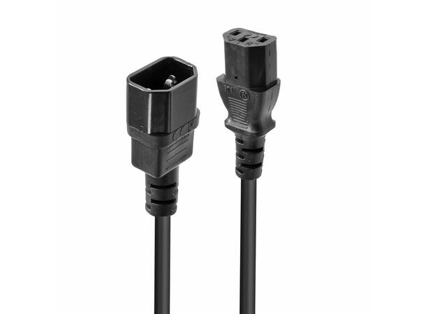 Lindy IEC Forlengelseskabel (svart)