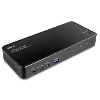 Lindy USB-C 2-p MST KVM Docking 5Gbps 100W/ 65W