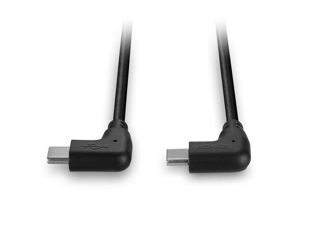 Lindy USB C>C kabel Vinklet 0,5 m 2 x 90° USB 2.0 480Mbps 