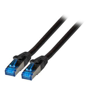 SFTP Patch Cat.6A/ 7 - 15 m Svart LSZH 500MHz 26/7AWG Halogenfri Superflex