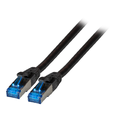 SFTP Patch Cat.6A/ 7 - 15 m Svart LSZH 500MHz 26/7AWG Halogenfri Superflex