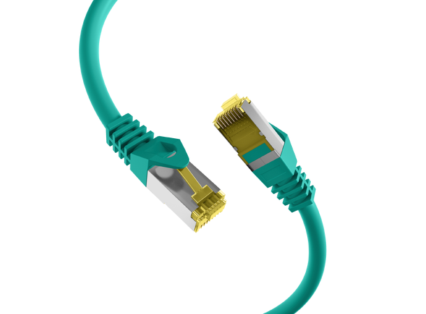 SFTP Patch Cat.7/6A - 10 m Grønn LSZH 600MHz 26/27AWG PiMF Halogenfri Snagless 