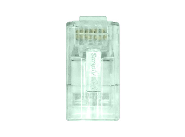 Simply45 - RJ45 - CAT 6 UTP Cap45 Pass Through - 23AWG  - 500 stk 