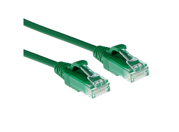 UTP Patch Cat.6 -  10 m Grønn LSZH Slim 250MHz 28AWG Halogenfri Snagless 